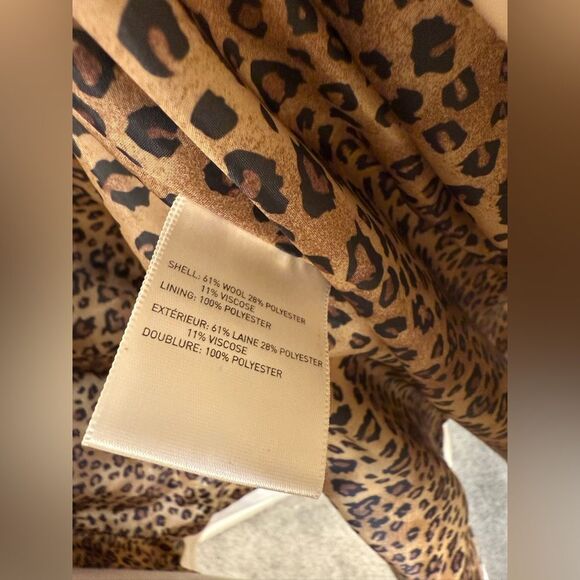 Laundry by Shelli Segal Ivory Wool Fit & Flare Double-Breasted Coat XS - Picture 6 of 8